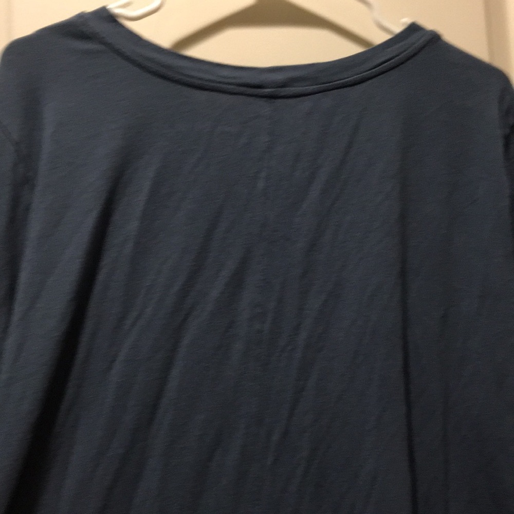 ANYBODY Graphic hi/lo stretchy “LOVE”t-shirt long sleeves women’s size XL blue - Picture 7 of 10